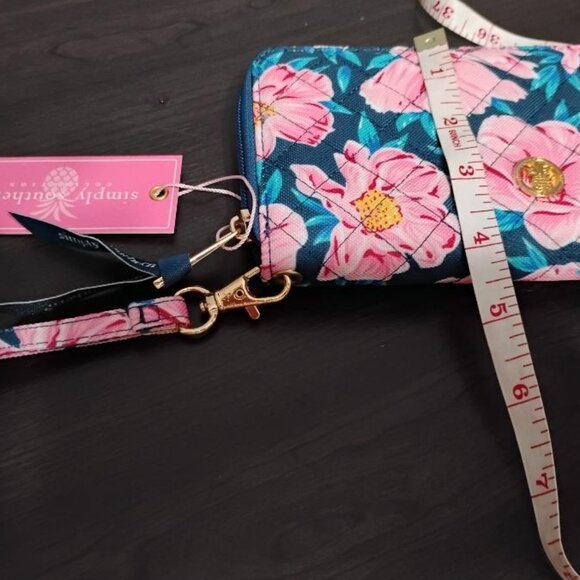 Simply Southern Ladies Floral Pink Wristlet Wallet   NWT - Picture 10 of 10